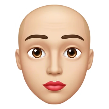 emoji with big lips and make up and eyelashes handsome man sticker
