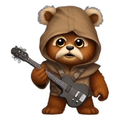 Ewok with music sticker