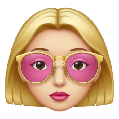 rose coloured glasses sticker