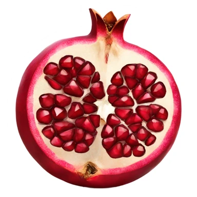 Pomegranate cut in half sticker
