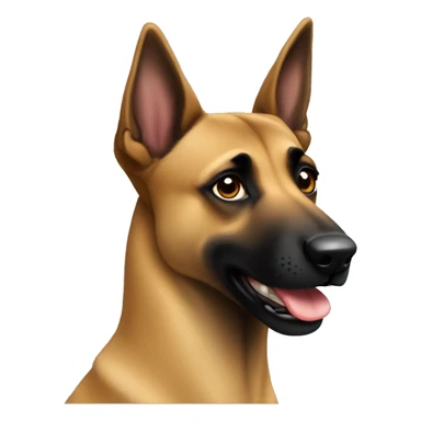 malinois qui tourne sticker