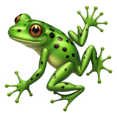 frog jumping sticker
