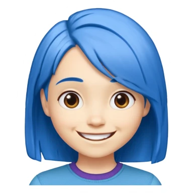 Joy (blue hair) from The Inside Out movie sticker