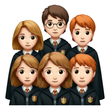 Harry Potter with Hermione Granger and Ron Weasley sticker