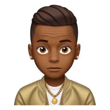 Soulja Boy Tell Em with dark brown hair sticker