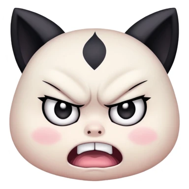Angry kuromi sticker