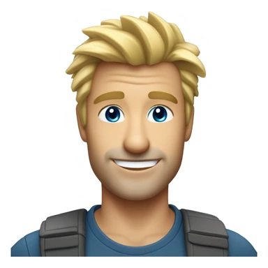 handsome-48-year-old-man-with-spikey-dirty-blonde-hair-and-kind-ocean-blue-eyes-smiling-waving sticker