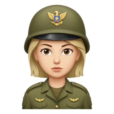 Female Soldier sticker
