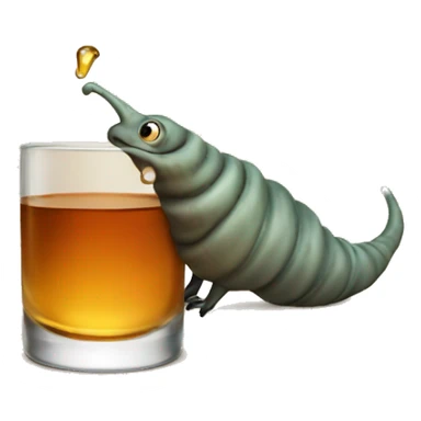 slug drinking whiskey sticker