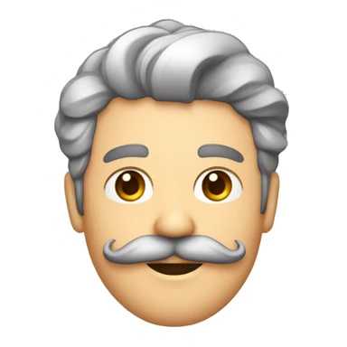 Pessoas morena cabelo enrolado com bigode fino e sobrancelha média com lábios detalhado sticker