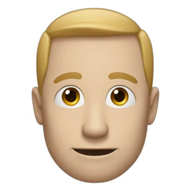 a white man big with a long nose saying goodbye sticker