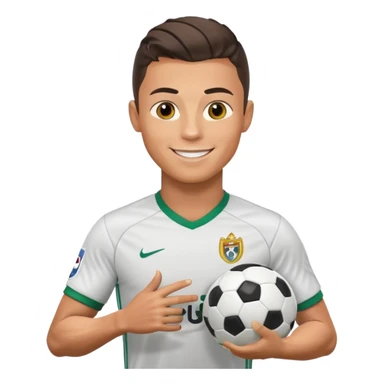 Cristiano Ronaldo football emojis sticker