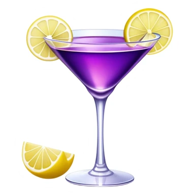 Crystal purple cocktail sticker