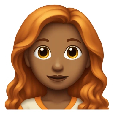 Tan Girl with long orange hair holding a brown haired baby boy sticker