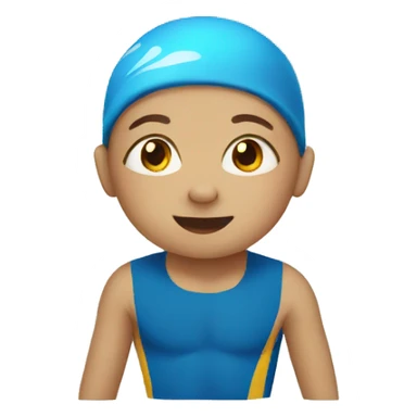 Swimming child sticker