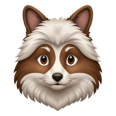 Animal half body sticker