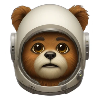ewok astronaut sticker