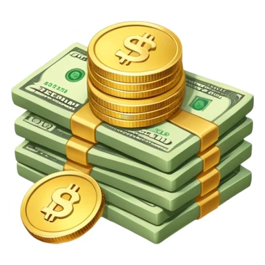 Money and finances easy emojis sticker