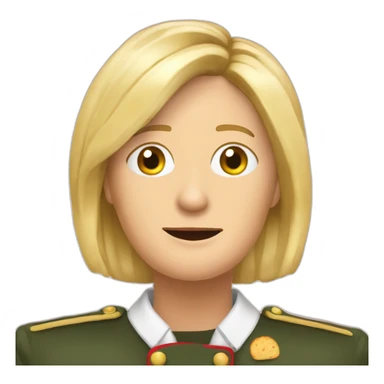 marine lepen qui mange un un tacos sticker