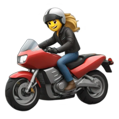 Weeling en moto sticker