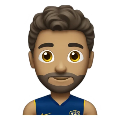 jugador de futbol de cuerpo completo con la camiseta del club boca juniors sticker
