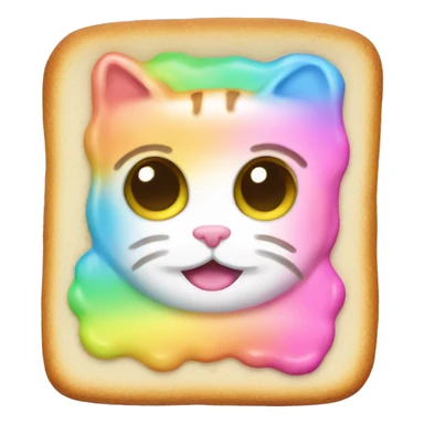 kitty rainbow poptart sticker