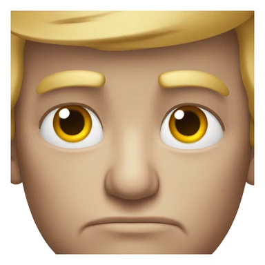 Donald Trump looking sad sticker