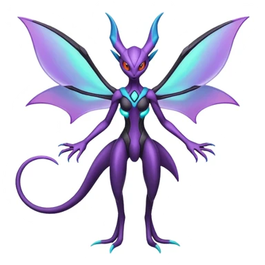 Deoxys-Lunala-Noivern-Fakémon-hybrid-creature (full body)  sticker