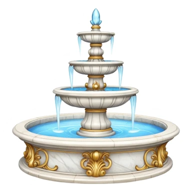 Marble fountain sticker