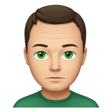 Tony Mortimer with green eyes sticker