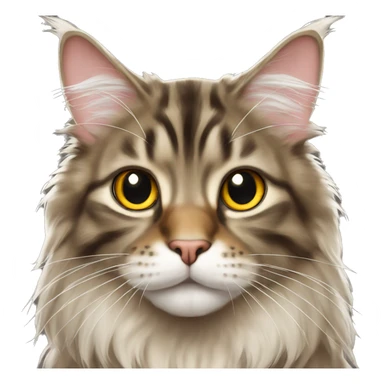 Maine Coon cat sticker