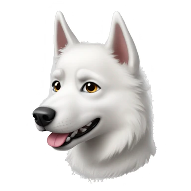 white husky dog named sixx sticker