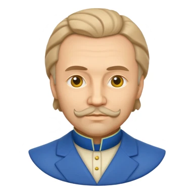 Taras Shevchenko, Ukrainian poet, 3d emoji sticker