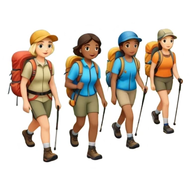 a hiking group sticker