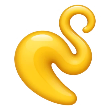 Thin Yellow swirl sticker