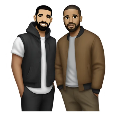 drake and kendrick lamae sticker