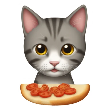 Kitty that ate tomato soup  sticker