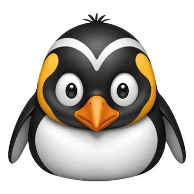 shocked penguin sticker