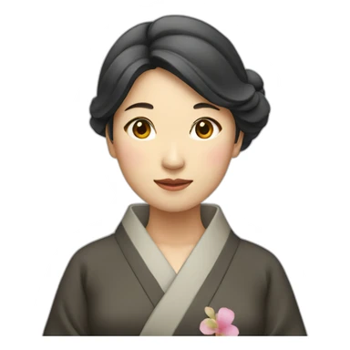 Japanese woman sticker