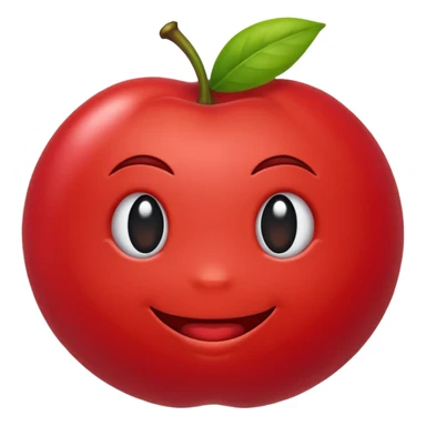 Eu quero um emoji de acerola, SEM CARINHA, NÃO COLOCA ROSTO NO EMOJI sticker