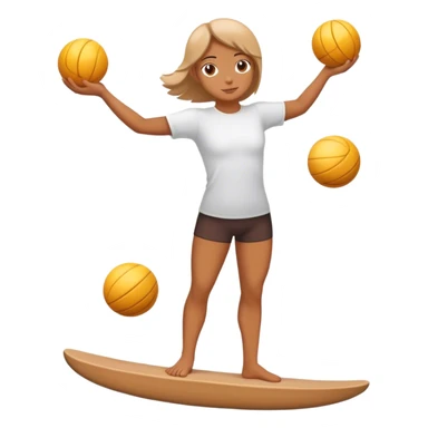 balance and stability in a person sticker