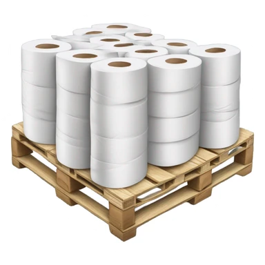 working toilet paper pallet sticker