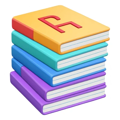 a stack of alphabet flashcards sticker