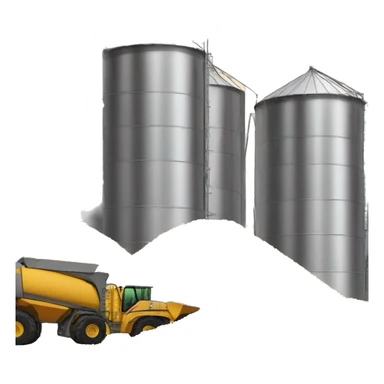 Unit with racks to load bulk corn heading to a grain silo  sticker