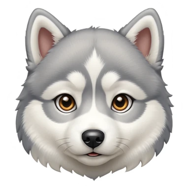 a husky puppy sticker