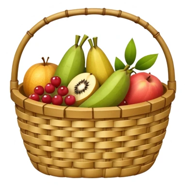  bamboo-basket fruit sticker