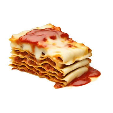 lasagna with a gun sticker