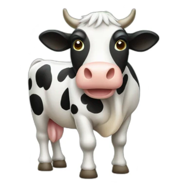 vache avec des tâches vertes sur tout le corps sticker