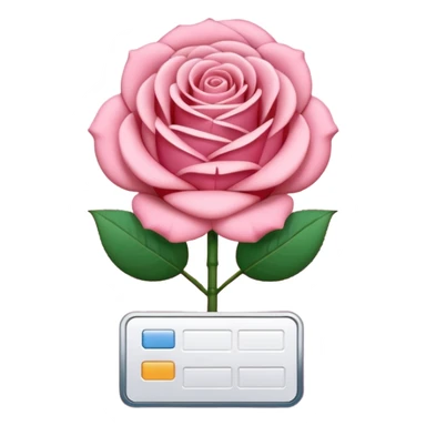 online booking icon (rose color) sticker