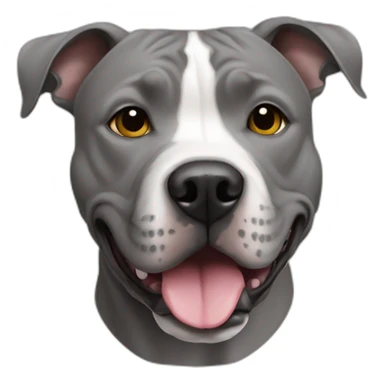 Gray american staffordshire terrier sticker